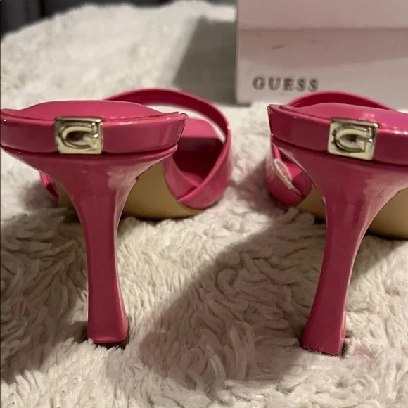 Guess Women's Vibrant Pink Heels - Picture 2 of 5